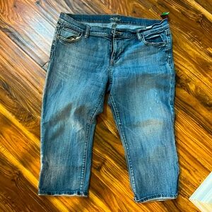 Old Navy, “The Flirt” style Jean capris, size 14